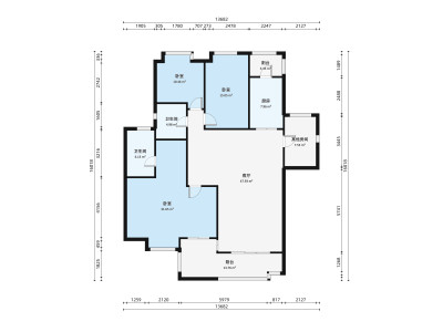 星汇隽庭小区3室2厅户型图2