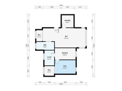 金域豪庭一期小区3室2厅户型图5