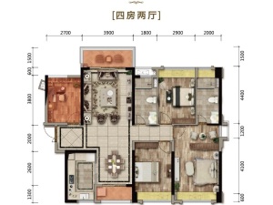 富丰君御 4室2厅 147.14㎡ 精装 富丰君御 4室2厅 147.14㎡ 精装佛山南海区平洲二手房图片