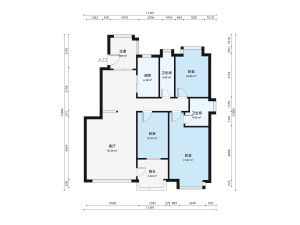 帝景豪庭东区3室2厅户型图7