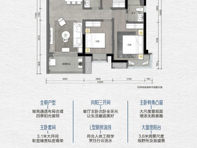 华润招商玺悦台小区0室0厅户型图1