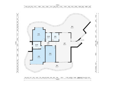顺景壹号院小区3室2厅户型图2