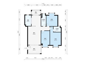 帝景豪庭东区3室2厅户型图4