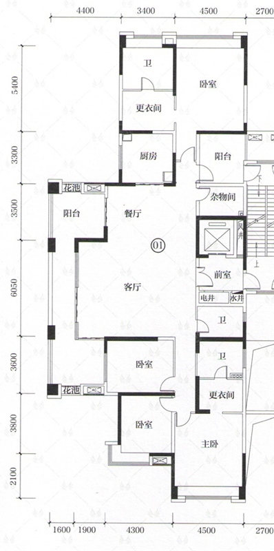 保利外滩一号小区0室0厅户型图1