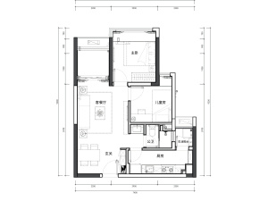 佳兆业壹都汇大厦 2室2厅 66.57㎡ 精装深圳龙岗区布吉街二手房图片