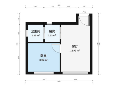 南泰明湾小区1室0厅户型图3