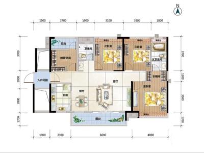 顺德荔园新天地小区0室0厅户型图1