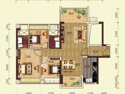 世茂福晟香山天地小区0室0厅户型图1