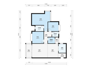 盛世鹏程 1室1厅 132.54㎡ 简装深圳福田区八卦岭二手房图片