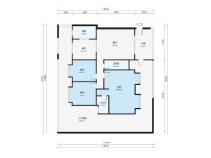 帝景豪庭东区3室2厅户型图1