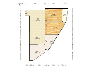 高星明居 2室2厅 95㎡ 精装_衡阳蒸湘区华新二手房图片