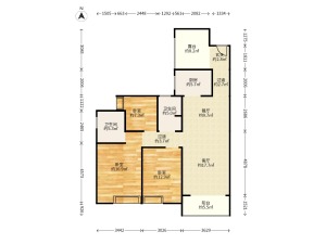 凤凰新城 城东，14/18  普通住宅_凤凰新城二手房户型图片3