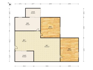 丽景君临天下 3室2厅 74.59㎡ 毛坯郴州苏仙区爱莲湖二手房图片