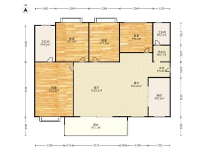 新城之光 4室2厅 103.32㎡ 精装_新城之光二手房户型图片1