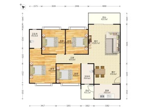 云山雅墅 4室2厅 120㎡ 满五唯一_云山雅墅二手房户型图片3