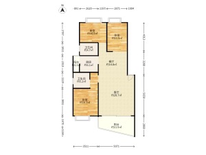碧福山莊熙園 3室2厅 129㎡ 简装衡阳雁峰区岳屏公园二手房图片