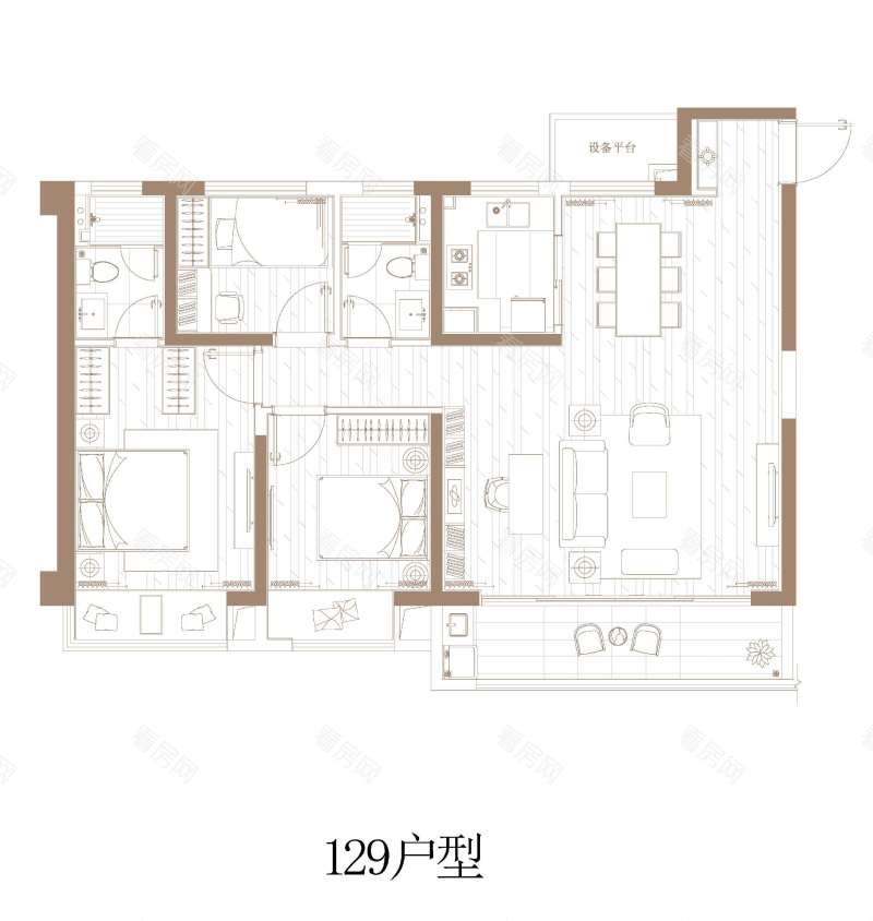 无锡华发中央首府新房楼盘户型图片9
