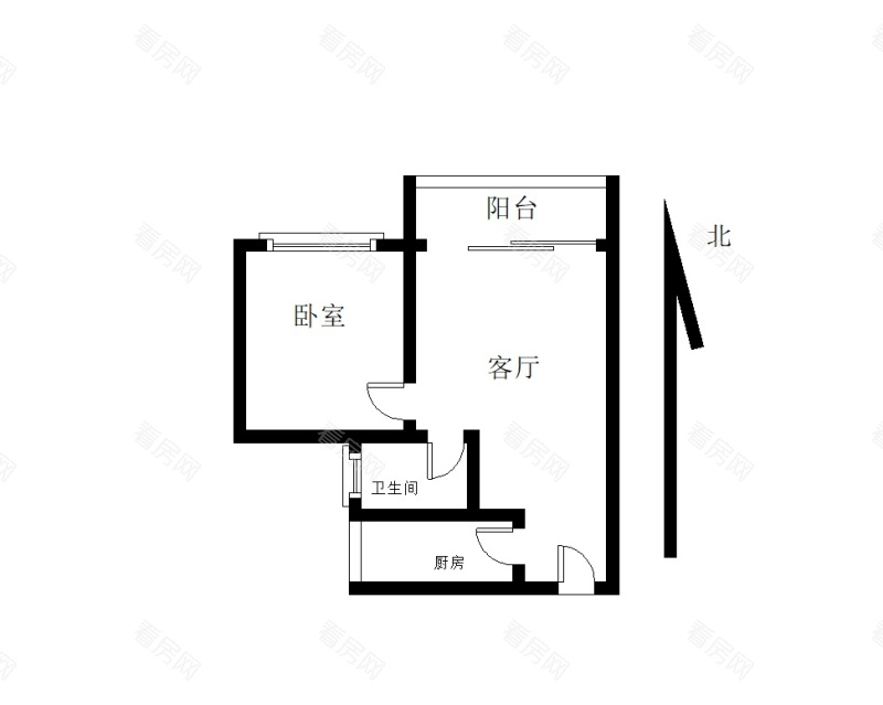 皇庭世纪小区1室1厅1卫户型图20