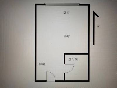 绿地国际花都小区1室1厅1卫户型图2